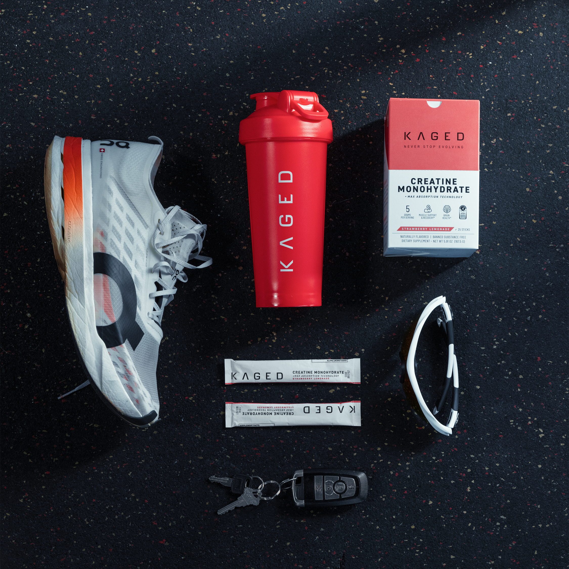 Shaker Bottle - Crimson